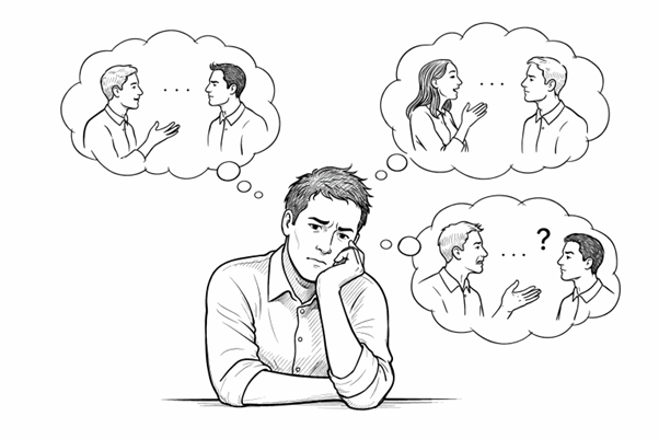 Overthinking after conversations
